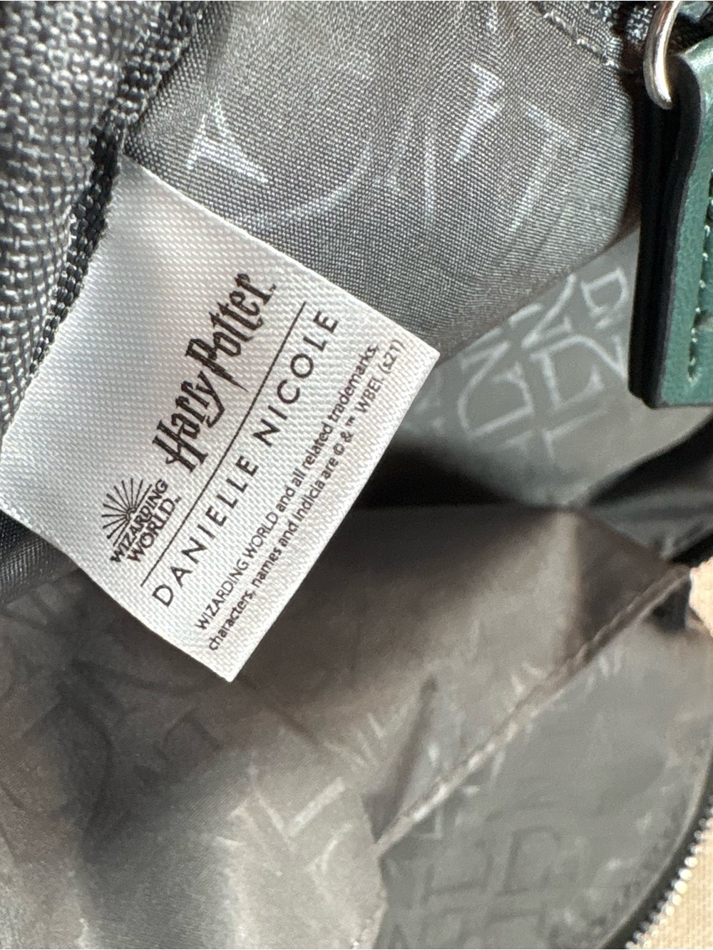 Danielle Nicole Emerald Slytherin Quilted Mini Backpack Plus Extras - Picture 15 of 16
